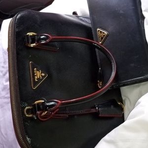 Prada, calf skin hand bag.